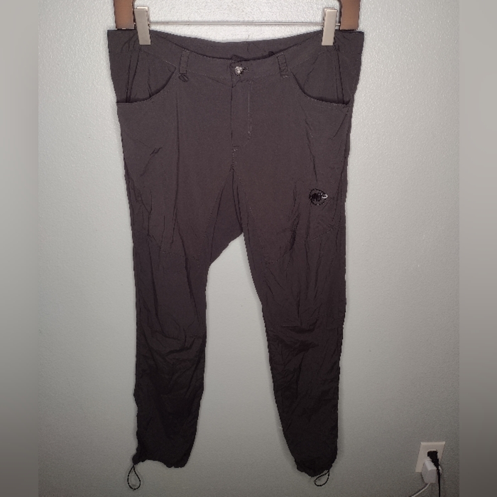 Mammut Mens Runbold Hiking Pants 38 Gray Light Weight Outdoor Gorp Trail A20